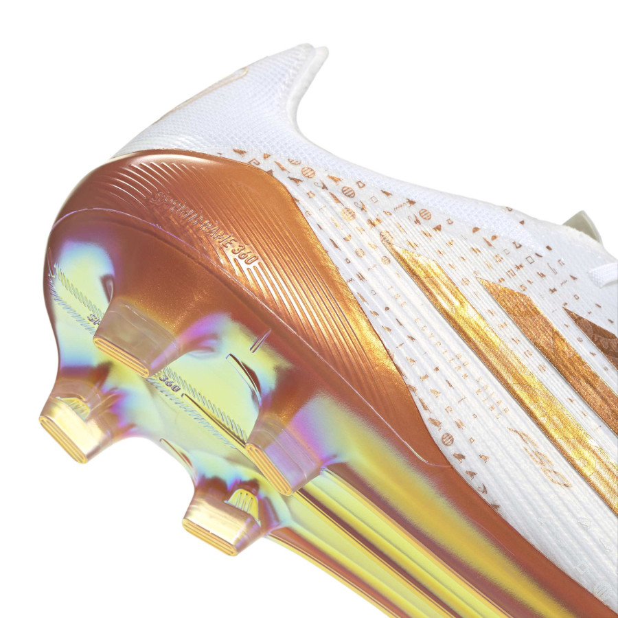 adidas F50 Salah Elite FG blanc or