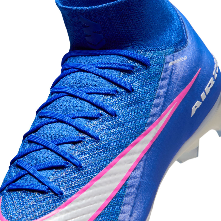 Nike Air Zoom Mercurial Superfly 10 Elite FG bleu rose
