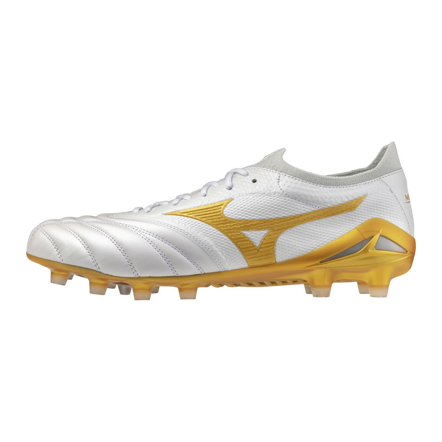 Mizuno Morelia Neo IV Beta Japan FG blanc or