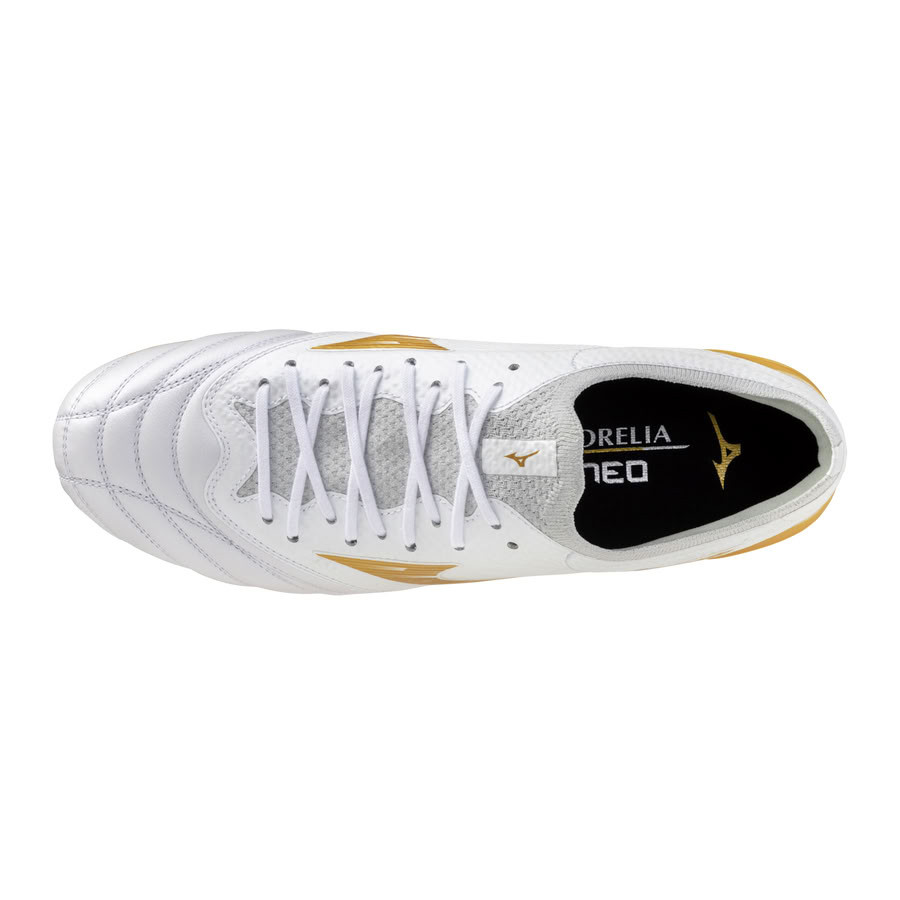 Mizuno Morelia Neo IV Beta Elite AG blanc or