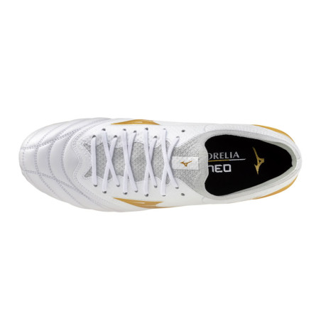 Mizuno Morelia Neo IV Beta Elite AG blanc or