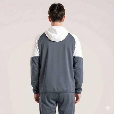 Veste survêtement à capuche AS Monaco gris 