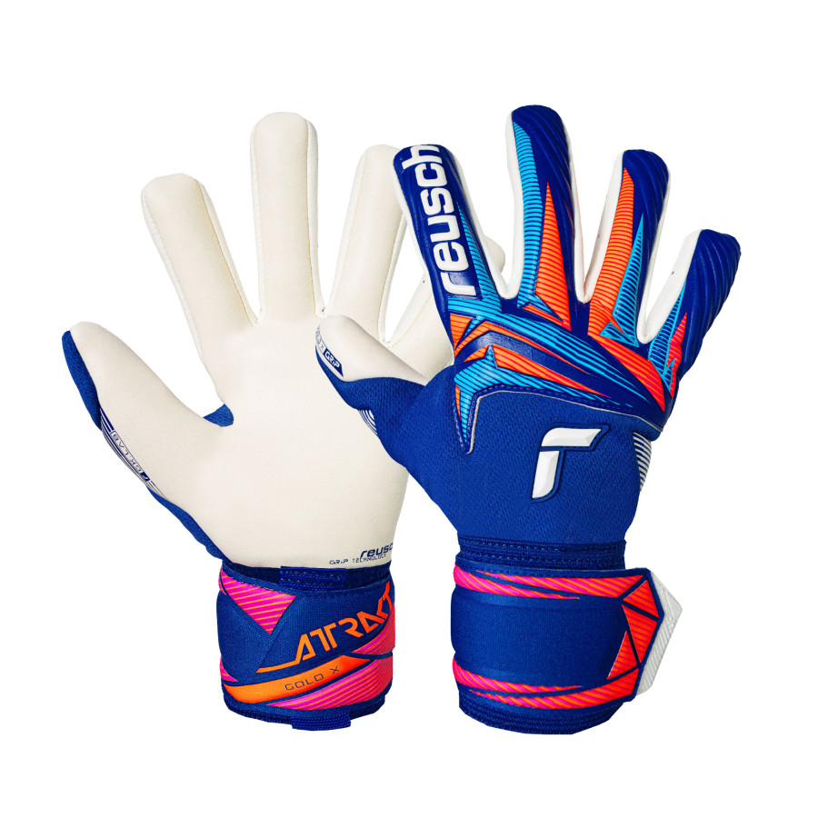 Gants gardien Reusch Attrakt Gold X NC bleu orange