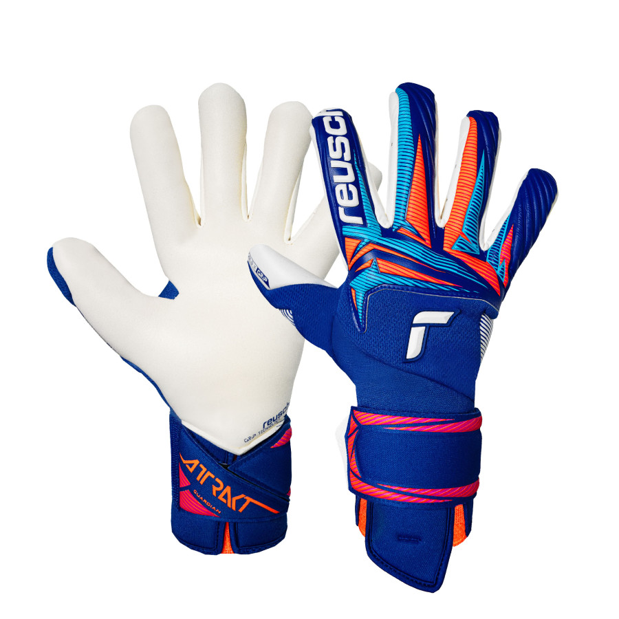 Gants gardien Reusch Attrakt Gold X Guardian bleu orange