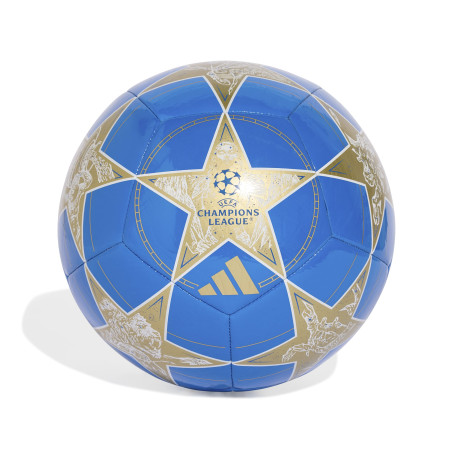 Ballon entraînement adidas Ligue des Champions bleu or 2025/26