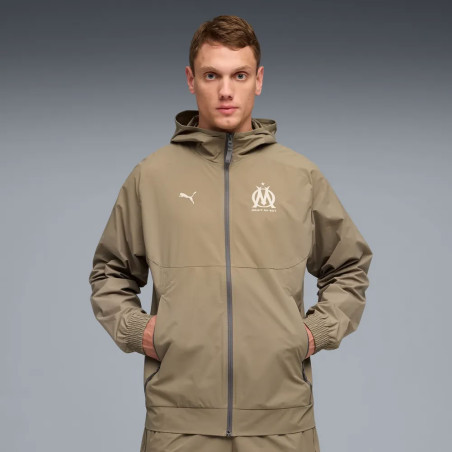 Veste survêtement OM PumaTech Woven beige