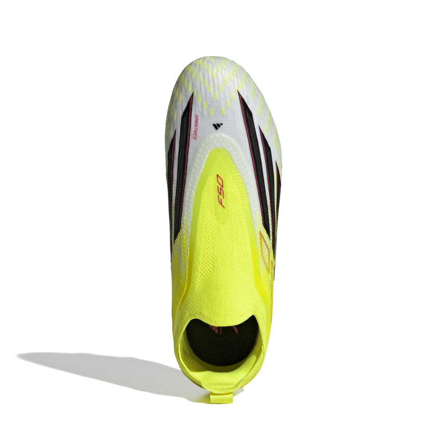adidas F50 LaceLess Elite junior FG jaune blanc