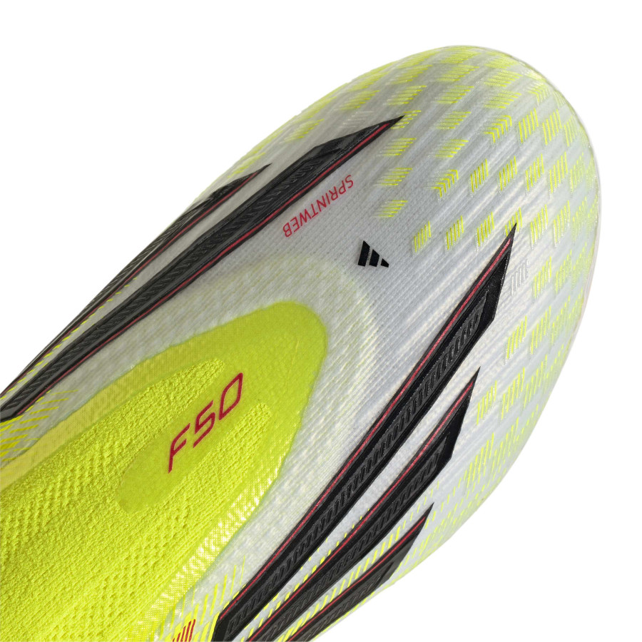 adidas F50 LaceLess Elite junior FG jaune blanc