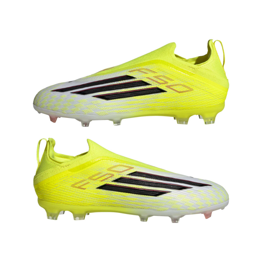 adidas F50 LaceLess Elite junior FG jaune blanc
