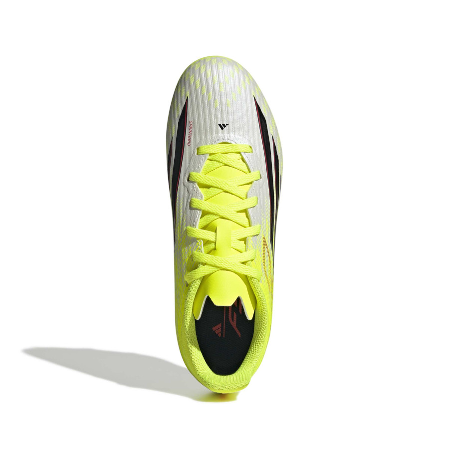 adidas F50 League junior FG/MG jaune blanc