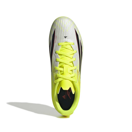 adidas F50 League junior FG/MG jaune blanc