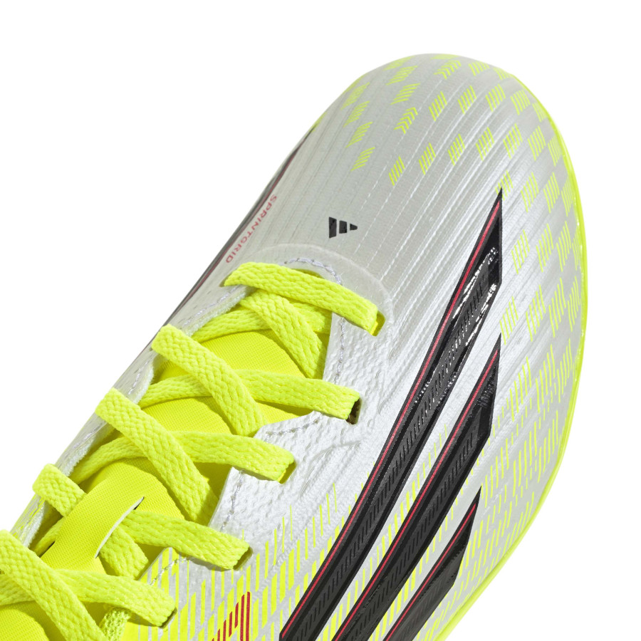 adidas F50 League junior FG/MG jaune blanc