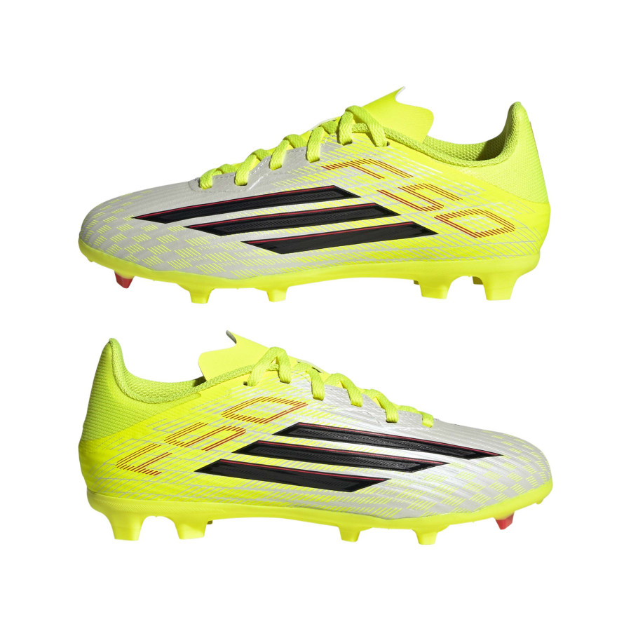 adidas F50 League junior FG/MG jaune blanc