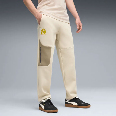 Pantalon survêtement OM PumaTech beige