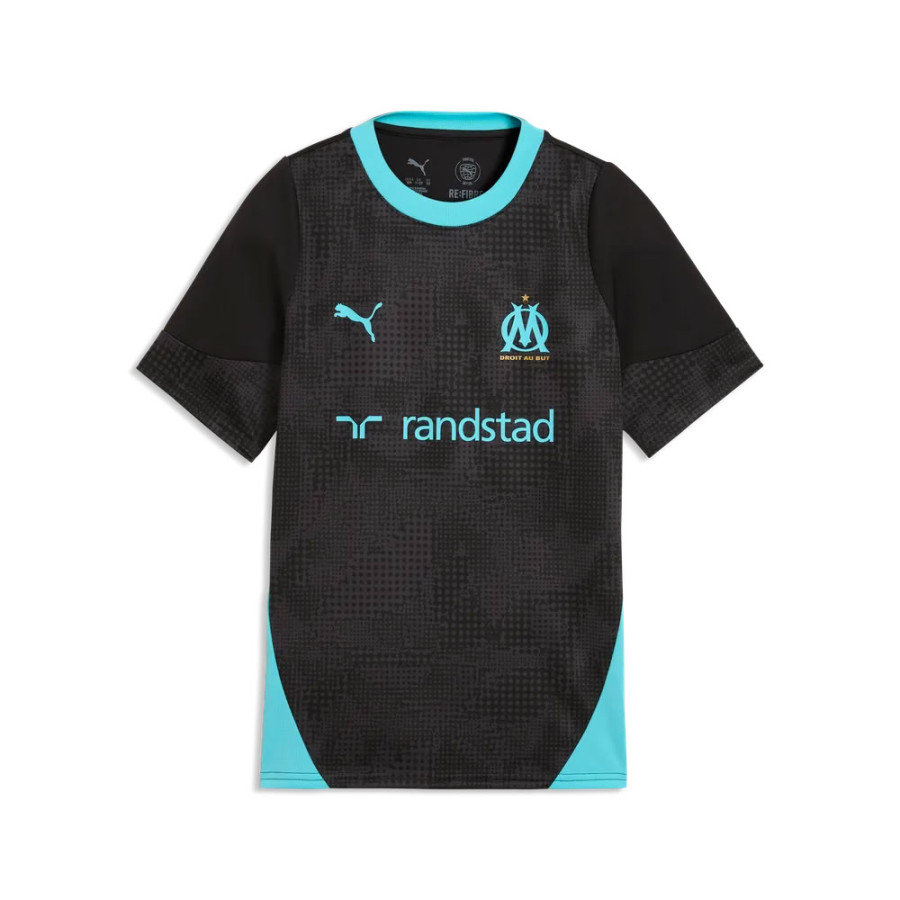 Maillot entraînement junior OM noir bleu