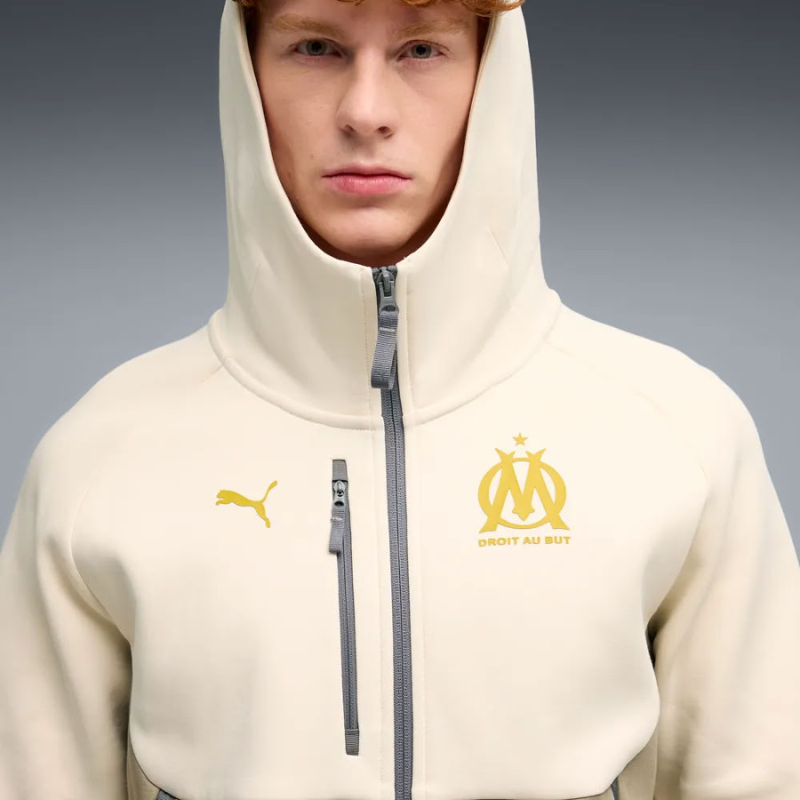 Veste survêtement OM PumaTech beige