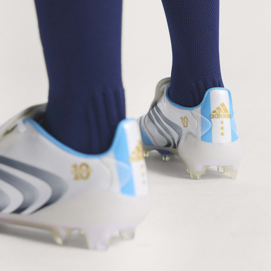 adidas F50 Messi Elite FG Tunit blanc bleu