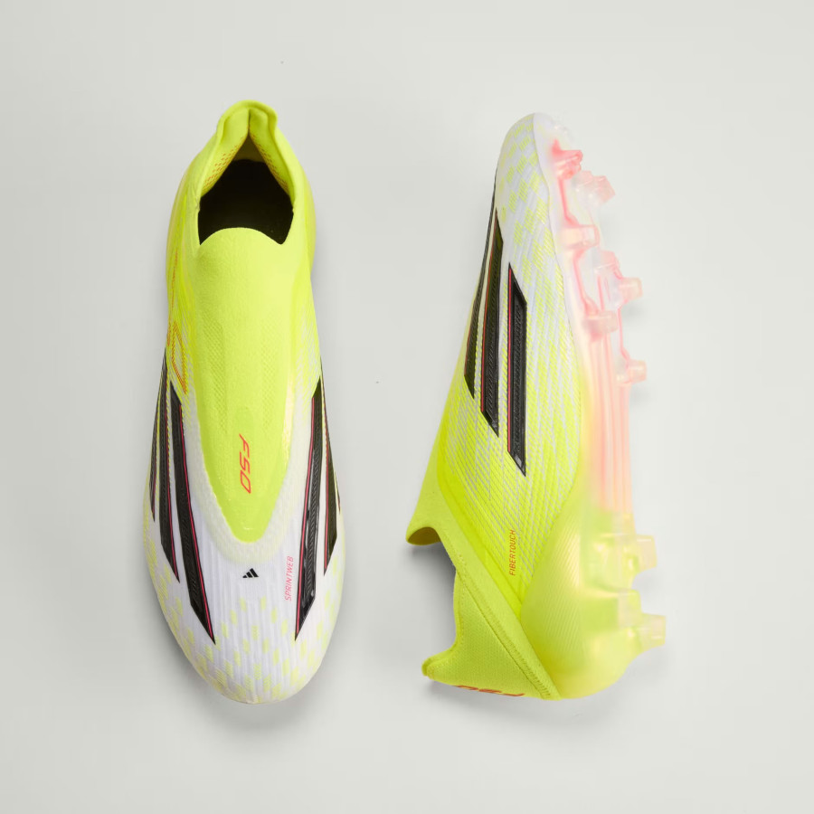 adidas F50 LaceLess Elite FG jaune blanc