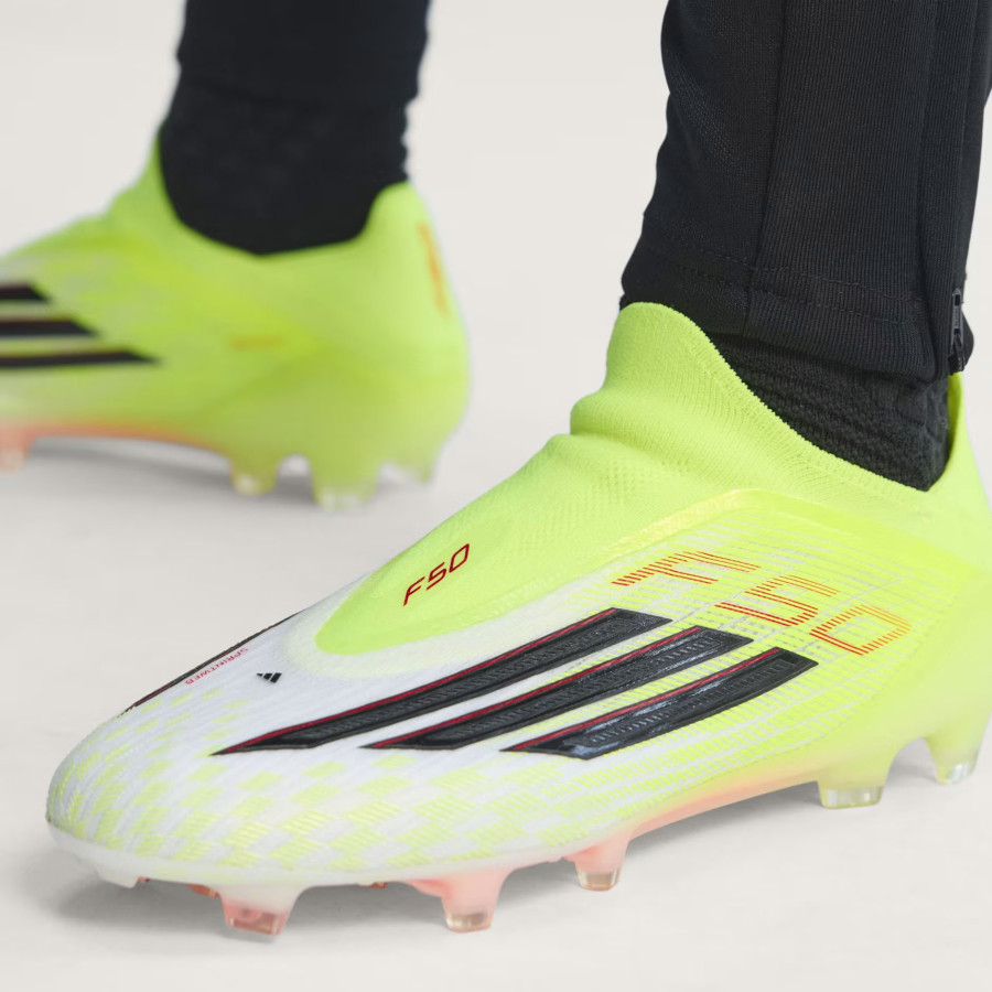 adidas F50 LaceLess Elite FG jaune blanc