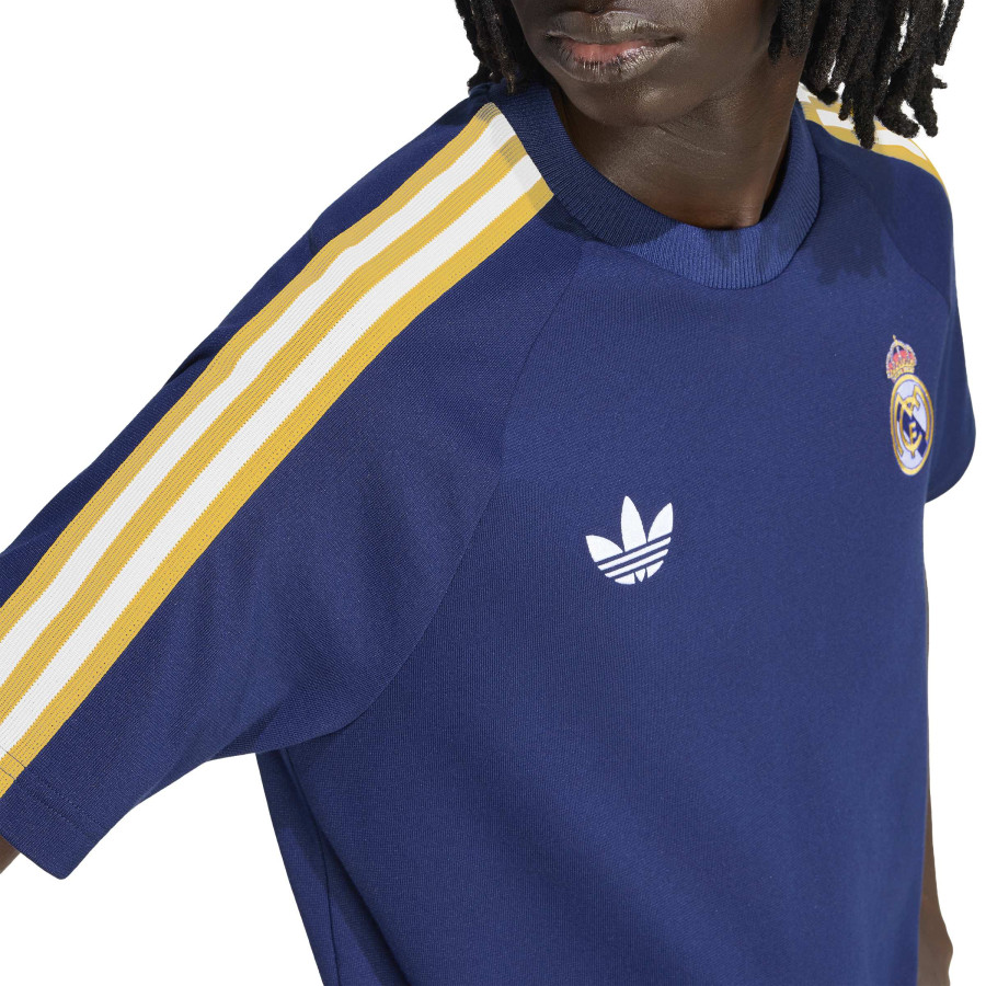 T-shirt Real Madrid Retro Originals bleu jaune