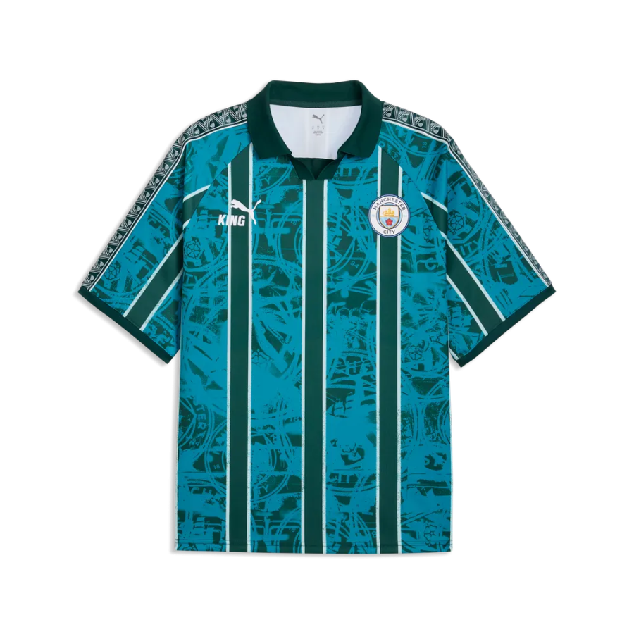 Maillot Manchester City King Retro bleu