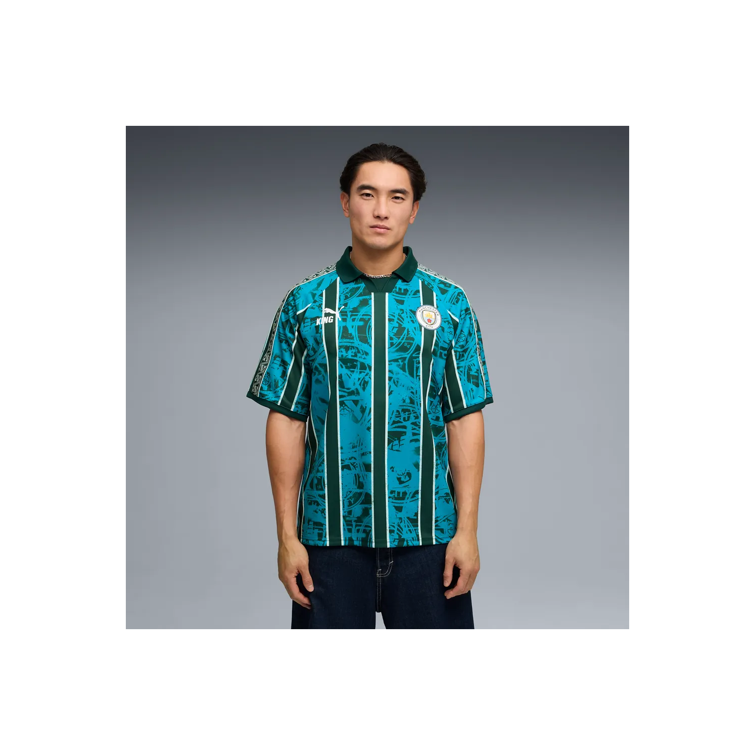 Maillot Rétro Manchester City 1969-1974 – Réplique Score Draw, Taille L