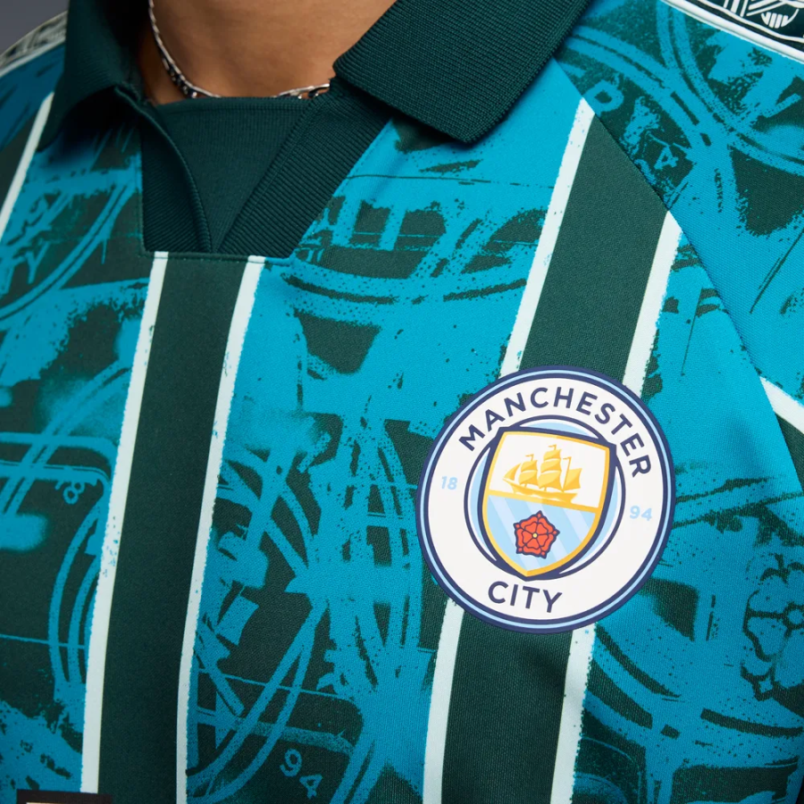 Maillot Manchester City King Retro bleu
