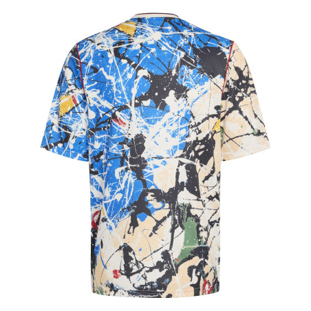 Maillot Manchester United x Stone Roses blanc bleu