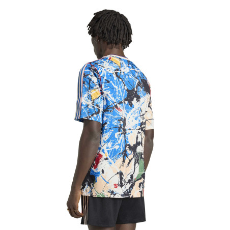 Maillot Manchester United x Stone Roses blanc bleu