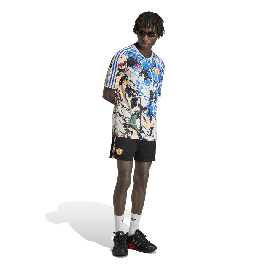 Maillot Manchester United x Stone Roses blanc bleu