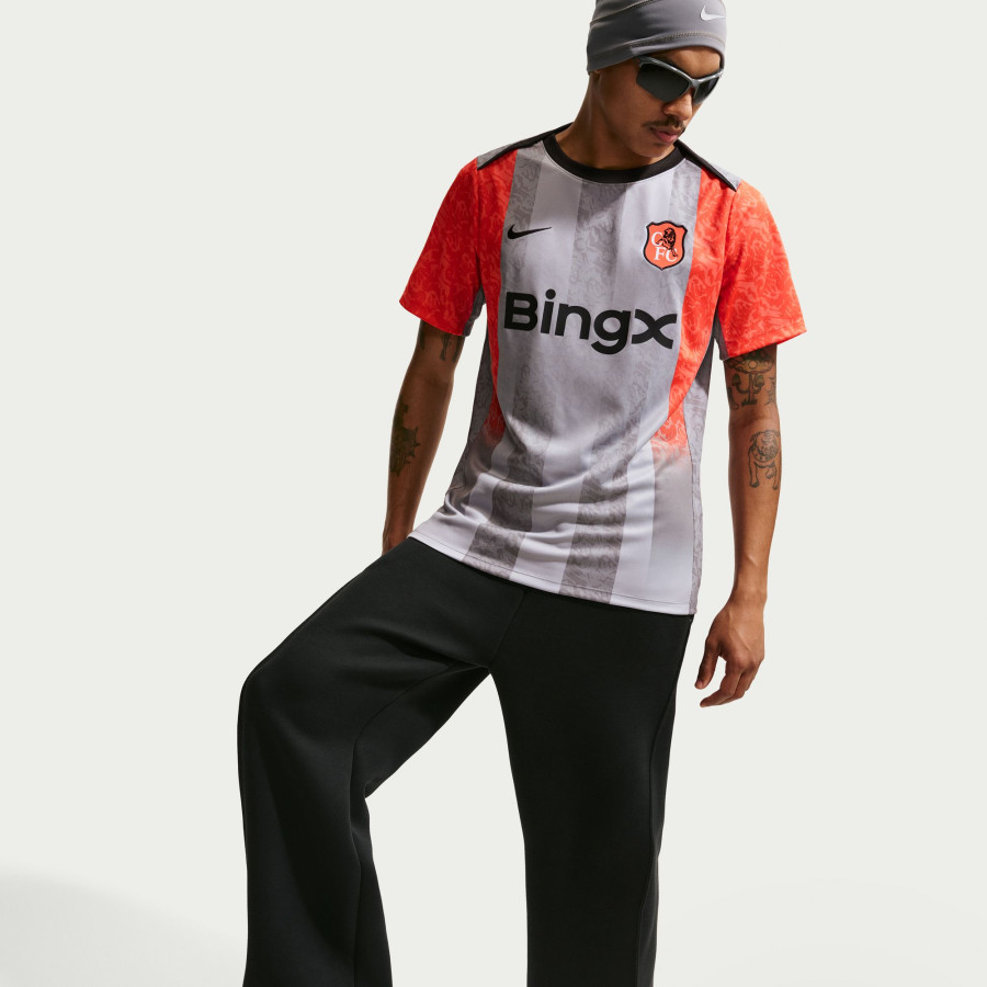 Maillot avant match Chelsea gris orange