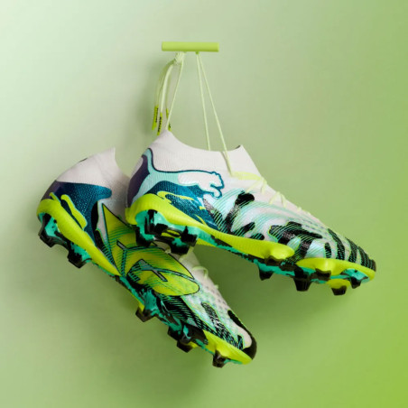 Puma Future 9 Ultimate Creativity FG jaune vert 