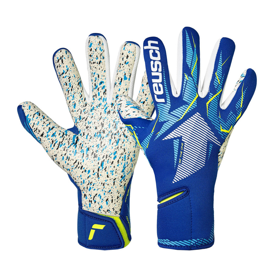 Gants Gardien Reusch junior Fastgrip Fusion bleu