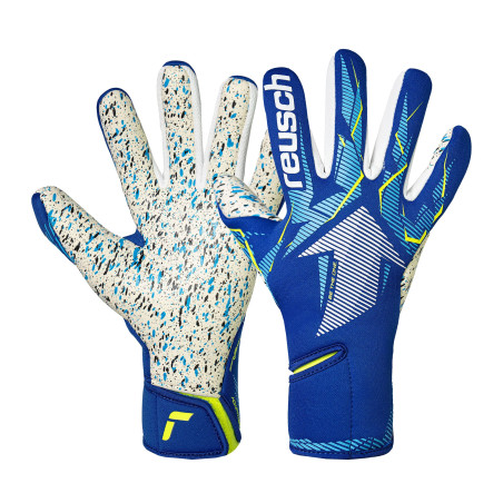 Gants Gardien Reusch junior Fastgrip Fusion bleu