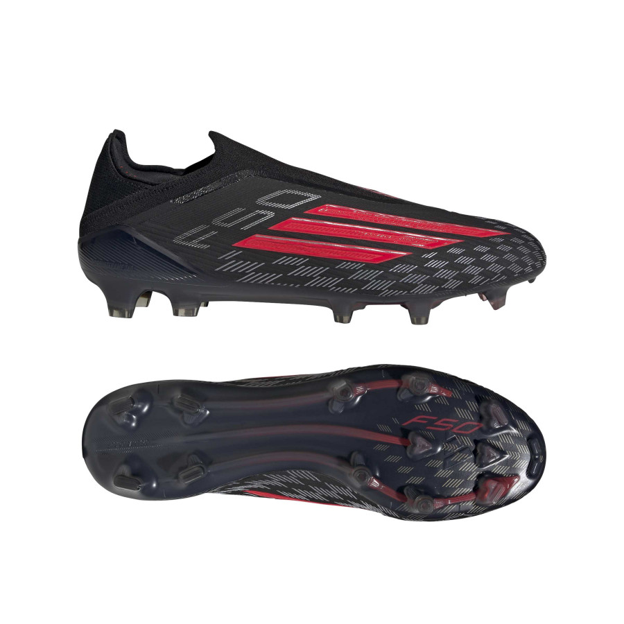 adidas F50 LaceLess Elite FG noir rouge