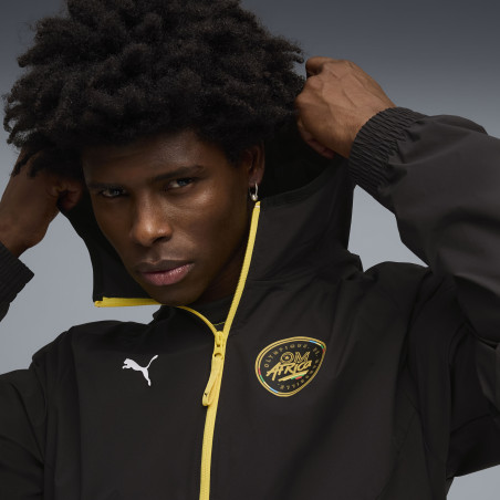 Veste survêtement OM Africa PumaTech noir jaune
