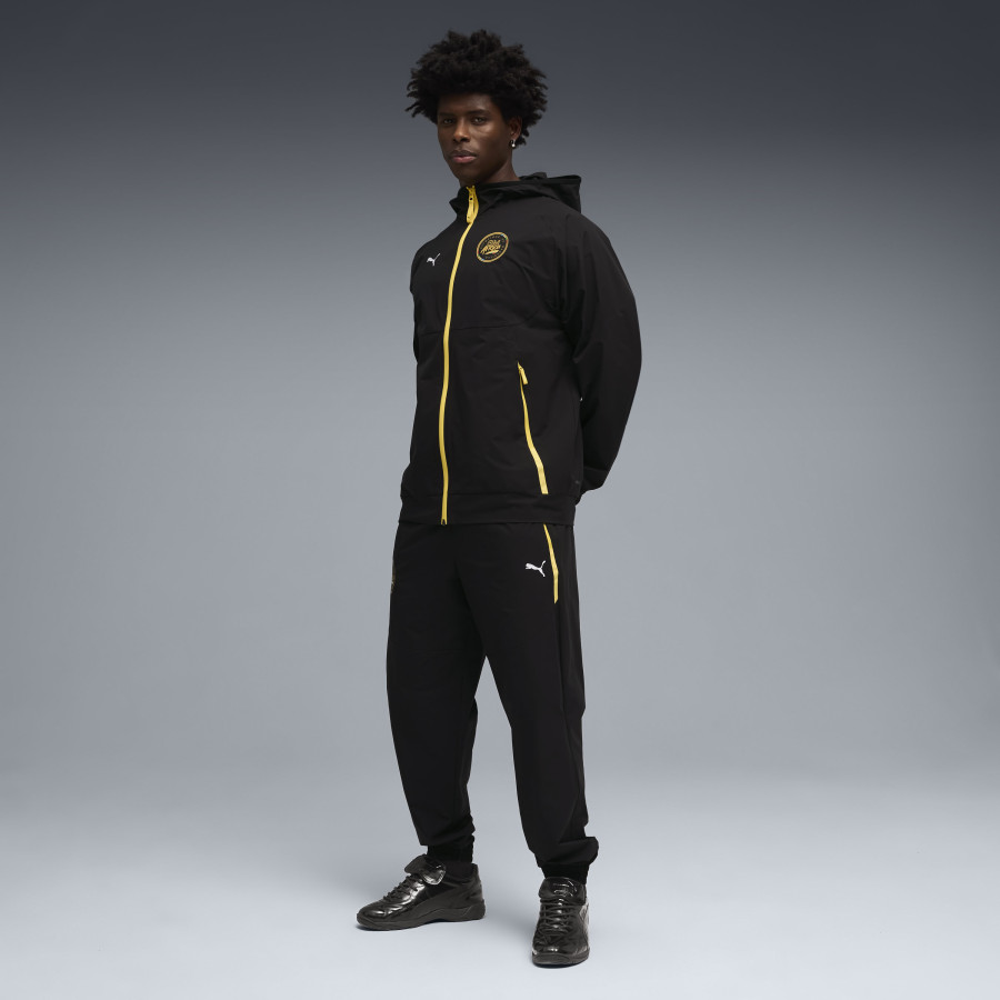 Veste survêtement OM Africa PumaTech noir jaune