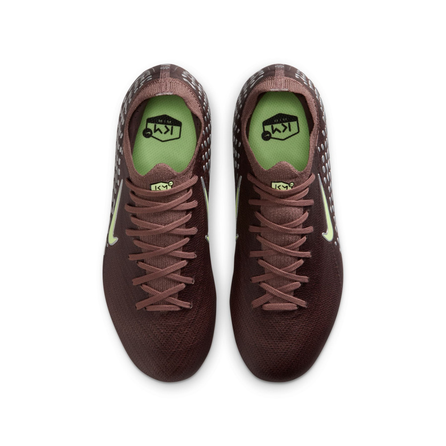 Nike Air Zoom Mercurial Vapor 16 Pro junior Mbappé FG marron vert