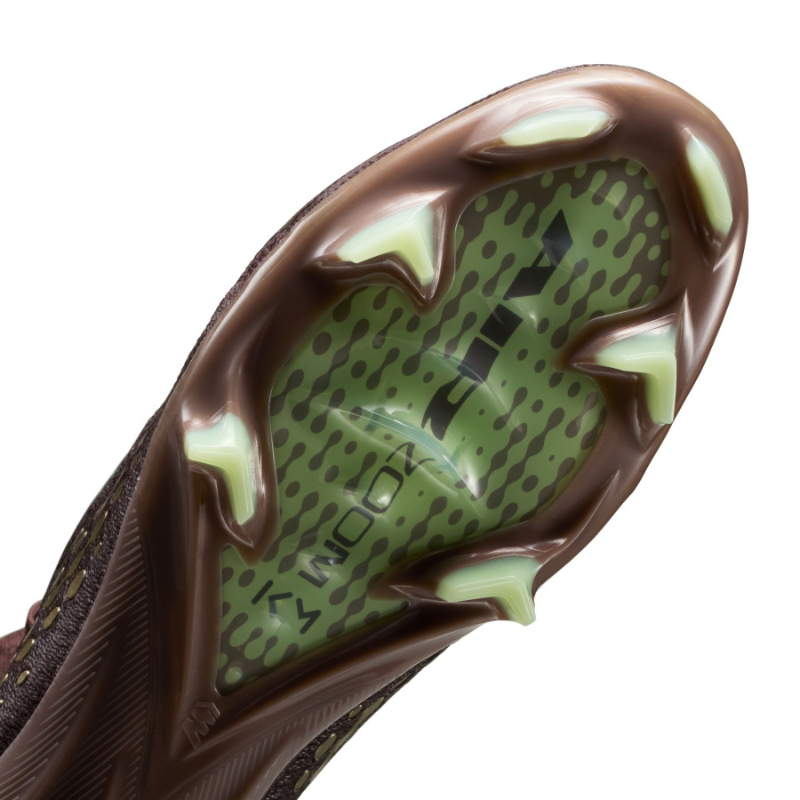 Nike Air Zoom Mercurial Superfly 10 Elite Mbappé FG marron vert