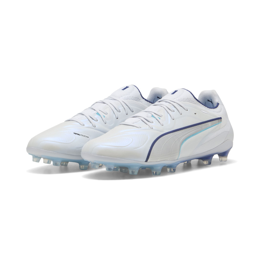 Puma King 20 Ultimate FG/AG blanc bleu