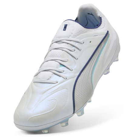 Puma King 20 Ultimate FG/AG blanc bleu