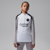 Sweat zippé junior PSG Strike gris