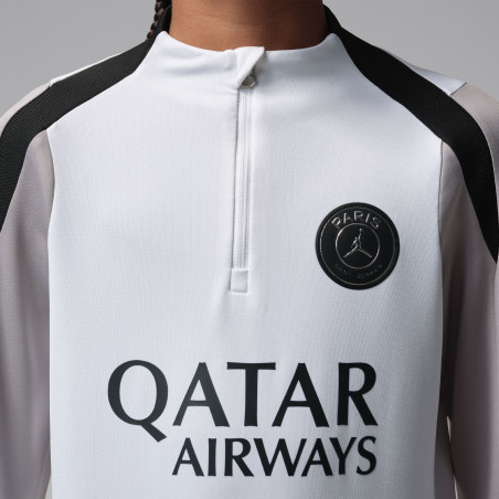 Sweat zippé junior PSG Strike gris