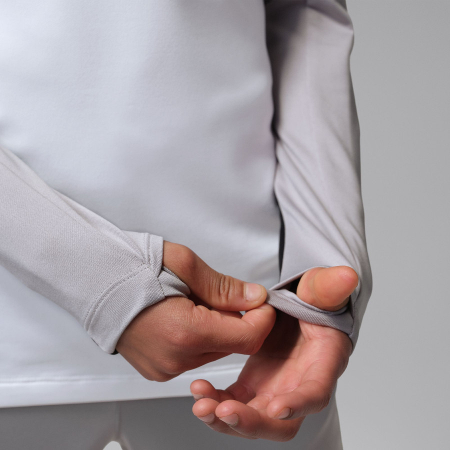 Sweat zippé junior PSG Strike gris