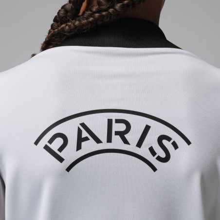 Sweat zippé junior PSG Strike gris