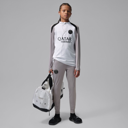 Sweat zippé junior PSG Strike gris