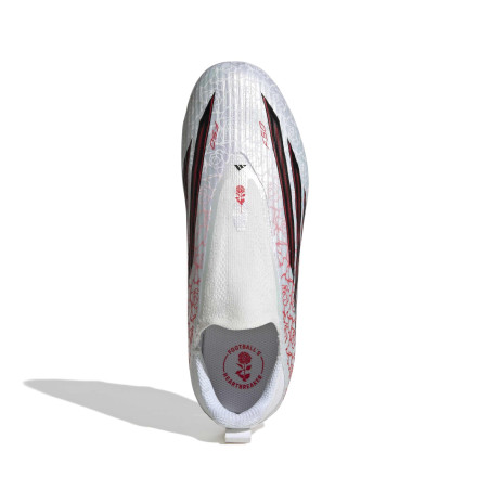 adidas F50 Lamine Yamal junior LaceLess League FG/MG blanc rouge