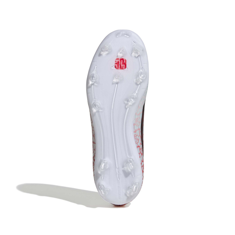adidas F50 Lamine Yamal junior LaceLess League FG/MG blanc rouge