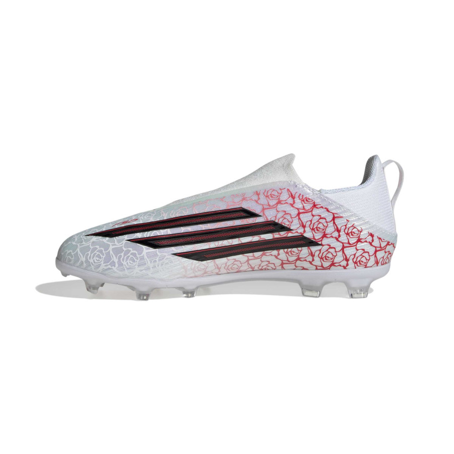adidas F50 Lamine Yamal junior LaceLess League FG/MG blanc rouge