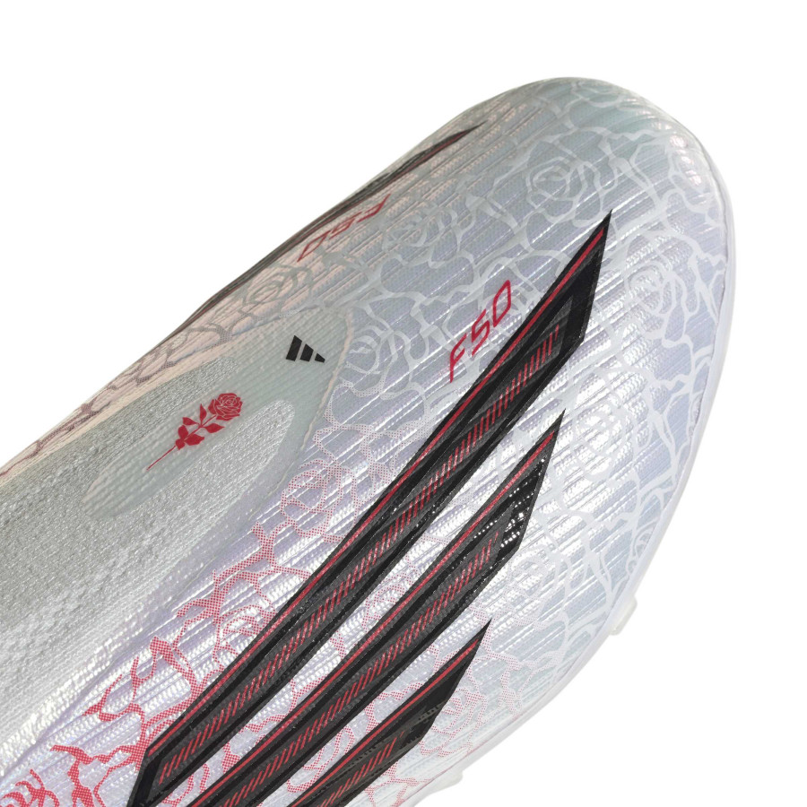 adidas F50 Lamine Yamal junior LaceLess League FG/MG blanc rouge